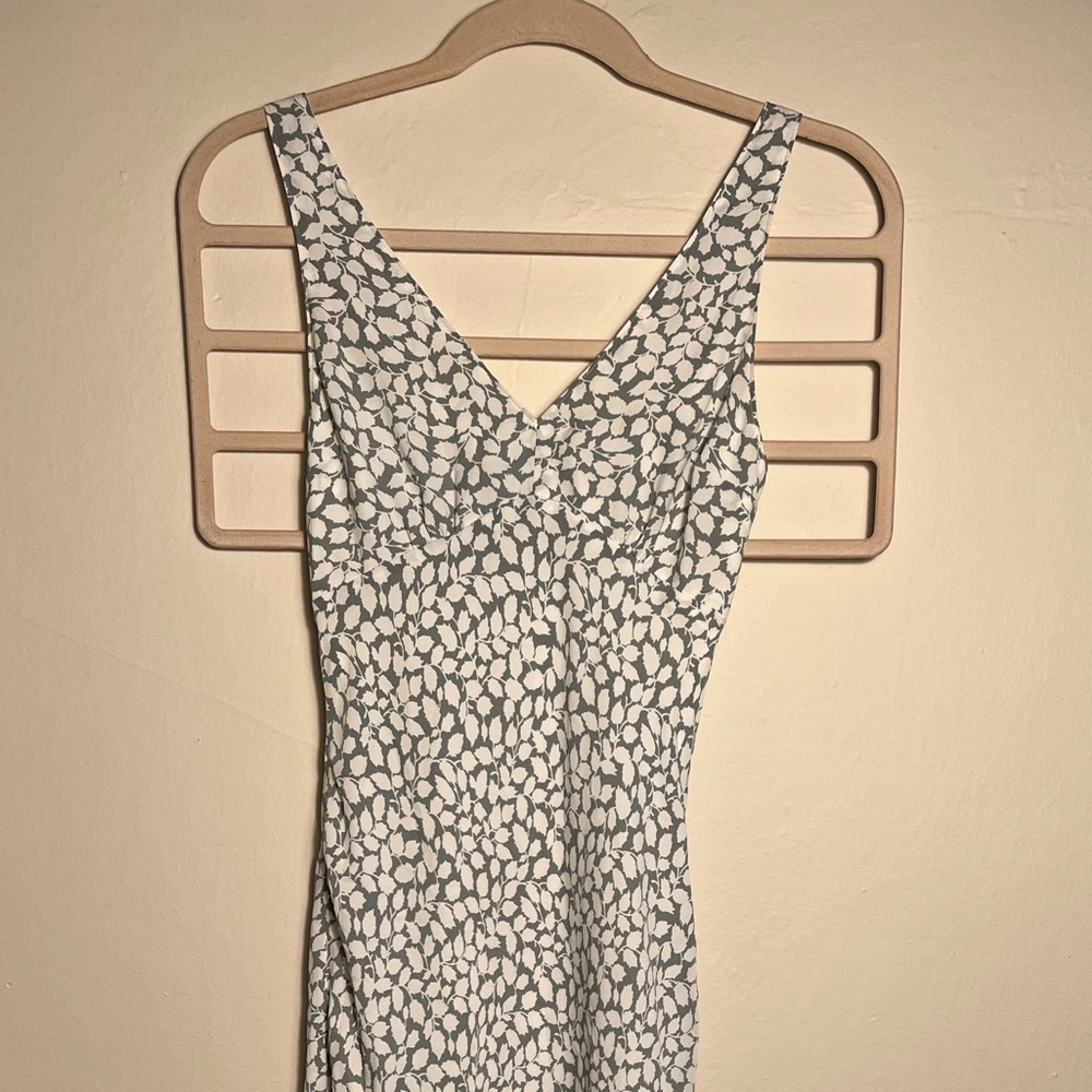 Abercrombie Faux Silk slip midi dress